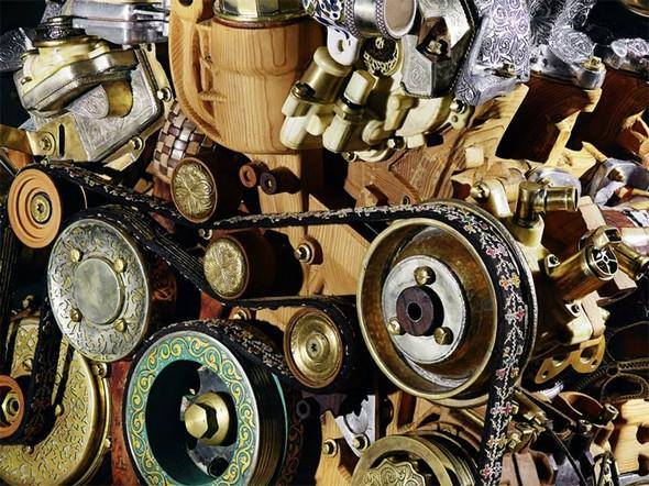 محرك مرسيدس بشكل تحفة فنية